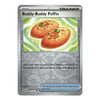 A single Pokémon trading card titled "Buddy-Buddy Poffin" shown against a plain white background. The card has a silver-gray border, a green and yellow illustrated food scene in the center, and text boxes at the bottom.