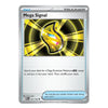 A single Pokémon trading card titled "Mega Signal" shown on a plain white background. The card has a silver border, a yellow and black graphic in the center, and text describing an effect.
