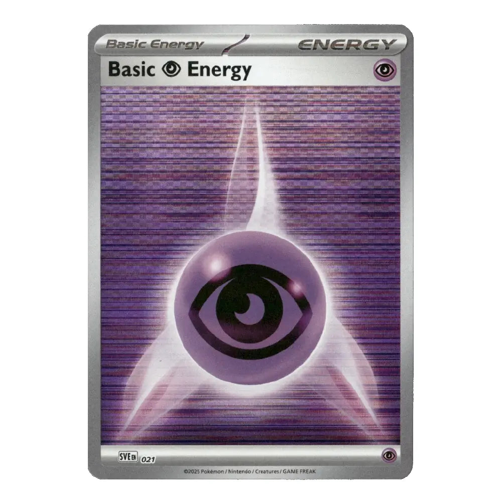 Basic Psychic Energy Common 021 Scarlet & Violet Energies Reverse Holo English Pokémon Card