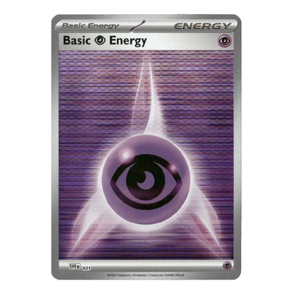 Basic Psychic Energy Common 021 Scarlet & Violet Energies Reverse Holo English Pokémon Card