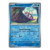 A single Pokémon trading card for Wimpod from the Basic set, shown against a plain white background. The card has a blue water-themed design with a central illustration of the purple creature in a cave and text detailing its 'Sneaky Snacking' ability and attack 'Ram'.