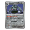 A single Pokémon trading card for Bronzong, shown against a plain white background. The card has a metallic silver border, a central illustration of the Bronzong character, and printed game text including 'Stage 1', 'hp 130', 'Ability Protective Bell', and 'Heavy Impact 50'.