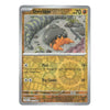 A single Pokémon trading card for Dwebble from the Basic set, shown against a plain white background. The card features artwork of an orange Dwebble under a rock, with a tan and gray game-text area and a silver border.