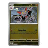 A single Pokémon trading card for Gliscor, shown against a plain white background. The card has a silver border, a dark olive-green top section, and a muted gold-green lower section with the text 'Poison Ring' and effect text.