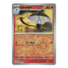 A single Pokémon trading card featuring the Lampent character, with a silver border and orange-red artwork, photographed on a plain white background.