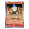 A single Pokémon trading card featuring the character Litwick, with a silver border, orange-red card face, candle artwork, and visible text including 'BASIC', 'Litwick', and 'Brighten and Burn'.