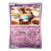 A single Pokémon trading card for Sinisteea, a Basic Level 30 Bug-type character, featuring a purple and pink patterned design with an illustration of a colorful teapot and cups of tea.