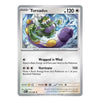 A single Pokémon trading card for Tornadus from the Basic set, shown against a plain white background. The card features artwork of a green tornado Pokémon with purple and yellow accents, and the text details its wind-based attacks.