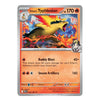 A single Pokémon trading card for Ethan's Typhlosion from the Eevee Evolve! expansion, shown against a plain white background. The card features a silver border, orange text boxes, and artwork of a yellow and orange fire-breathing bird.