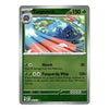 A single Pokémon trading card for Tangrowth, shown flat against a plain white background. The card has a green and gray border with artwork of a blue and red creature in the center and text detailing its absorb and pumped-up whip attacks.