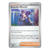 Acerola's Mischief Pokémon trading card, a Supporter Trainer card from the 2024 TCG season. The card features a silver border, an illustration of Acerola with purple hair, and rules text printed below the artwork.