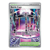 A single Pokémon TCG trading card for Battle Cage, a Stadium Trainer card from the 2024 TCG Relegated Tiers. The card features a colorful graphic of a boxing cage with a blue rabbit mascot and rules text.