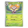 A single Pokémon trading card for Nuzleaf from the 2024 TCG Expansion Set, featuring a green and yellow-green card face with character artwork of Nuzleaf in a forest and attack text including Corkscrew Punch and Comet Slap.