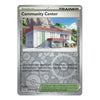 A Pokémon trading card for Community Center from the Stadium TCG, featuring artwork of the building and card text on a gray card face.