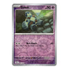 A single Pokémon trading card for Golett from the Basic set, shown against a plain white background. The card has a purple and pink patterned design with a central illustration of the Golett character.