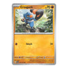A single Pokémon trading card for Croagunk from the Basic set, shown flat against a plain white background. The card features a silver border, a blue-and-orange creature illustration, and the text 'Croagunk', 'Smack', and '20'.