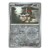 A single Pokémon trading card for Pawniard from the Basic set, shown against a plain white background. The card features a silver-gray border and frame, with Pawniard illustrated in the center and game text below.