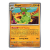 A single Pokémon trading card for Flygon, shown against a plain white background. The card features the green dragon artwork, orange text boxes, and a silver border.