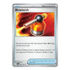 A single Pokémon trading card for the Blowtorch item, shown upright on a plain white background. The card has a silver border, fiery orange and red artwork of a torch-like tool, and black text including the name 'Blowtorch' and 'TRAINER'.