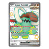 A single Pokémon trading card for Great Tusk EX from the Basic set, featuring artwork of a large pink and green tusk with a red bandana, on a gray card border.