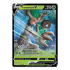 A single Pokémon trading card for Trevenant V from the Scarlet & Violet set, featuring artwork of the character in a forest with green leaves and blue light effects. The card has a black border with green and white text areas and a small Pokémon logo at the top.