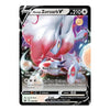 A single Pokémon trading card featuring Hisuian Zoroark V, a Basic R10 card with a black border and colorful artwork of the Pokémon in white, pink, and blue tones.
