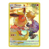 A single Pokémon trading card for Flareon, shown against a plain white background. The card features artwork of Flareon and a trainer, with the Flareon logo in the top-left corner and the card number 110 in the top-right.