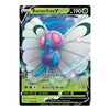 A single Pokémon trading card featuring Butterfree V from the Basic set, with a purple and blue butterfly design, pink eyes, and a green HP bar at 190.