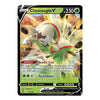 A single Pokémon trading card for Chesnaught V, shown against a plain white background. The card features artwork of the Pokémon in an action pose with green, red, and cream tones, black border elements, and printed text including HP 230 and the ability Needle Line.