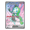 A single Pokémon trading card featuring Meloetta EX from the Platinum Holo TCG Edition. The card has a silver border, a pink and blue gradient background, and an illustration of Meloetta with green and blue accents.