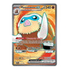 A single Pokémon trading card for Mamoswine EX, shown flat against a plain white background. The card features a large illustrated Mamoswine with blue, cream, and pink tones on an orange background, with game text and stats printed in black, red, and white.
