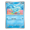 A single Pokémon trading card for Finizen from the Basic set, featuring a blue dolphin illustration underwater with coral, on a silver-bordered card.
