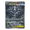 A single Pokémon trading card for Mega Darkrai EX, shown flat against a plain white background. The card features dark charcoal/black artwork with swirling gray and white energy effects, a glowing purple figure, and multicolored text boxes including a yellow nameplate and blue HP text.