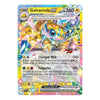 A single Pokémon trading card for Galvantula EX from the Eevee expansion, featuring a colorful holographic illustration of the Pokémon with text and game icons on a white card background.