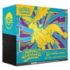 Pokémon Trading Card Game Mega Evolution Ascended Heroes Elite Trainer Box, featuring a vibrant yellow Charizard illustration on a bright teal and purple patterned box.
