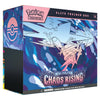 Pokémon Elite Trainer Box for 'Mega Evolution Chaos Rising' on a white background