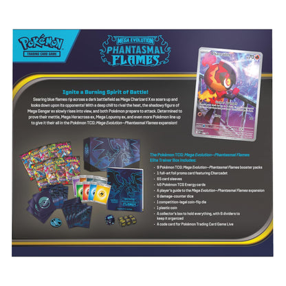 Pokémon Mega Evolution Phantasmal Flames Elite Trainer Box 9 Packs