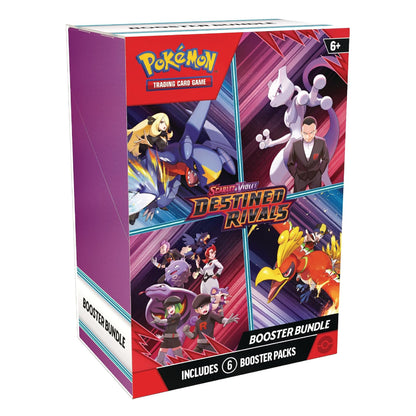 Pokémon Trading Card Game Scizorite Destiny Rivals Booster Bundle box, featuring colorful character artwork of Scizorite and other Pokémon on a clean white background.