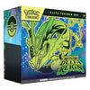 Pokémon Mega Evolution Delta Reign Elite Trainer Box card pack packaging, featuring a green Delta Reign illustration on a blue and purple starry background.