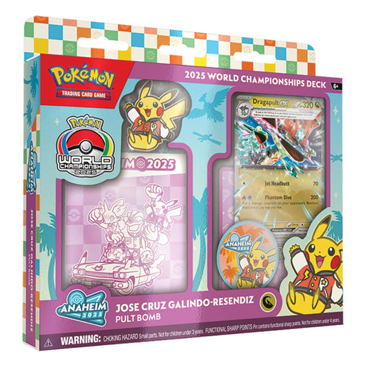 Pokémon trading card game packaging with colorful design and Pokémon characters.