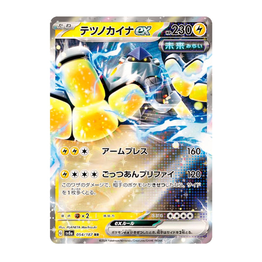 A single Pokémon trading card featuring Teraion EX, with Japanese text and artwork showing a glowing yellow creature against a blue and white background. The card has a holographic finish with silver and gold borders.