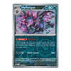 A single Pokémon trading card for the Hydroigon, featuring a dark teal and gray border with a central illustration of a blue and purple creature surrounded by pink flowers. The card includes the Hydroigon name, stage and type indicators, energy cost of 180, and the Dark Cutter ability.
