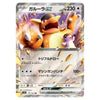 A single Pokémon trading card featuring Garurpa ex, with Japanese text and artwork showing the character in a dynamic action scene. The card is photographed straight-on against a plain white background.