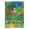 A Pokémon trading card featuring a colorful underwater scene with a green and red fish surrounded by seaweed. The card has Japanese text, a blue HP bar, and a silver border on a plain white background.