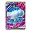 A single Pokémon trading card featuring the blue EX form of Bunnelaby with Japanese text and a purple-pink energy background.