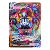 A single Pokémon trading card featuring a highly detailed, colorful illustration of a blue and black creature surrounded by swirling neon effects. The card includes Japanese text, game stats, and a holographic finish with rainbow reflections.