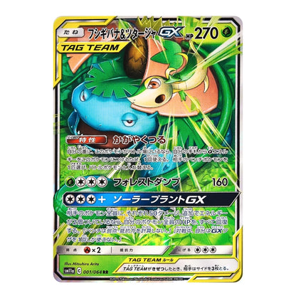A single Pokémon trading card featuring Bulbasaur and Togepi with GX artwork, shown on a plain white background. The card has a yellow border and visible Pokémon branding at the bottom.