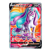 A Japanese Pokémon trading card featuring Galahad, a white unicorn with a purple and teal mane, shown on a white background.