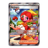A single Pokémon trading card for Harlequin from the Supporter expansion, featuring artwork of Harlequin with red and yellow clothing and floating Pokéballs, on a plain light background.