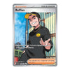 A single Pokémon trading card featuring the character Ruffian, with a silver card border, character art, and text boxes on a plain white background.